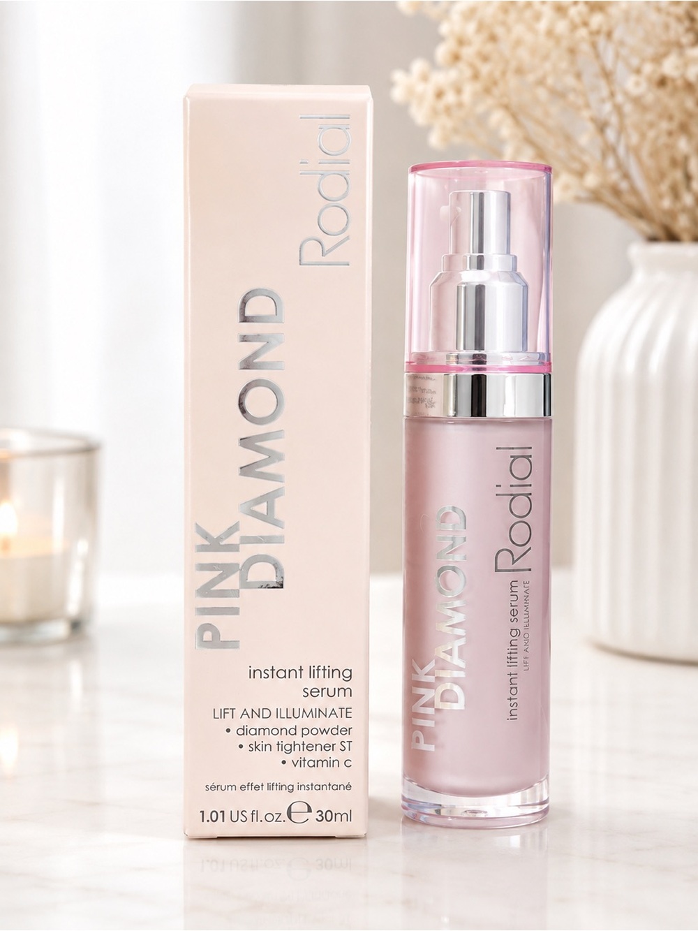 Rodial Pink Diamond Instant Lifting Serum 30ml Full Size Vitamin C